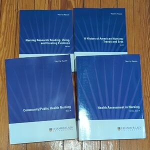 Nursing Book Bundle -Community Health, Nursing Research, Health Assessment, Etc